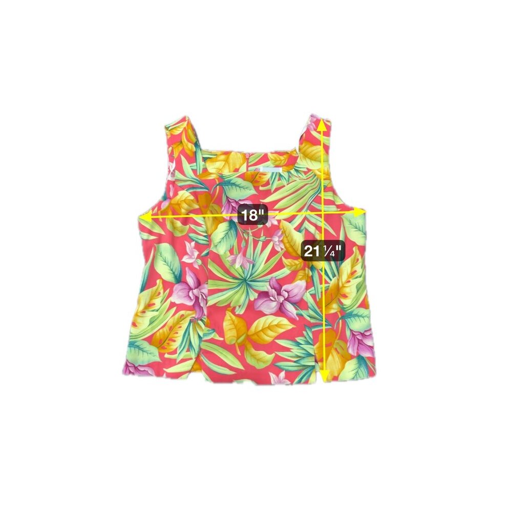 K Studio Womens Sleeveless Tropical Floral Print Dress Size 12 Two Piece - Picture 11 of 13